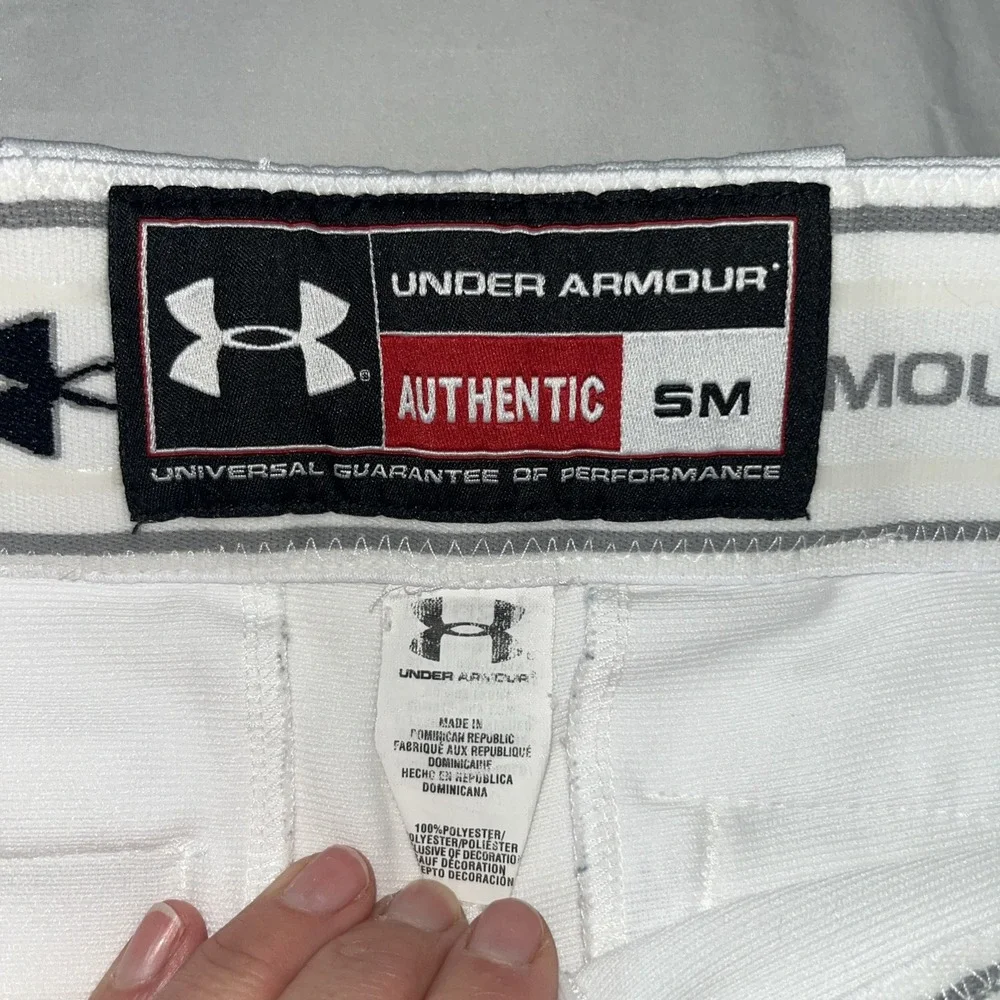 Under Armour Baseball Pants Men's Authentic White Size Small‎ Used